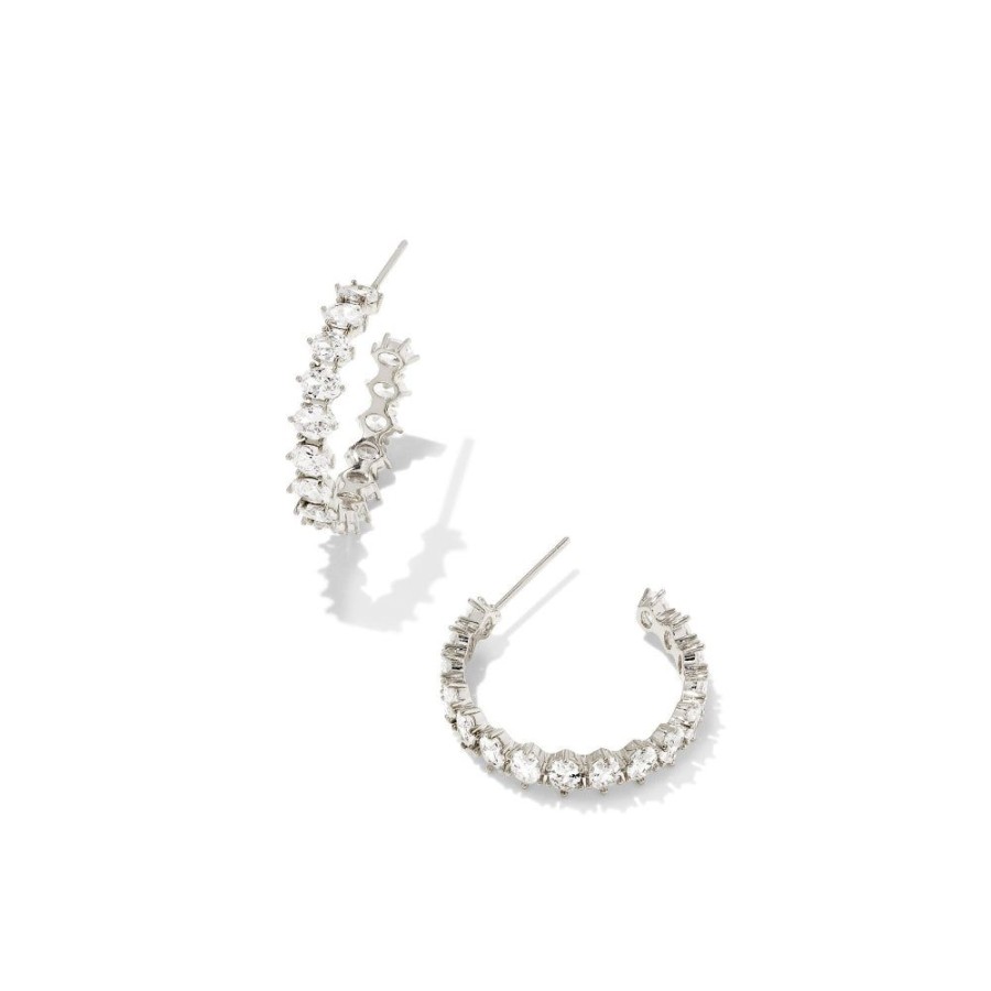 Jewelry Kendra Scott | Kendra Scott Cailin Crystal Hoop Earrings