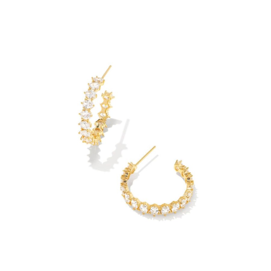 Jewelry Kendra Scott | Kendra Scott Cailin Crystal Hoop Earrings