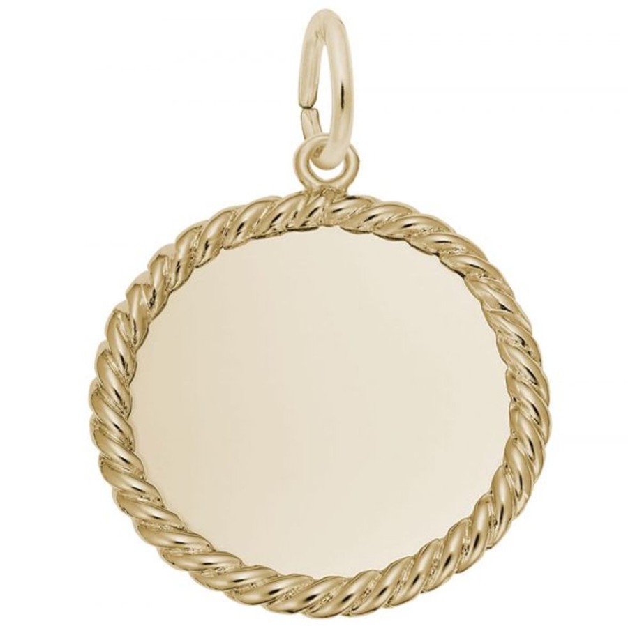 Jewelry Rembrandt | Twist Rope Disc Charm