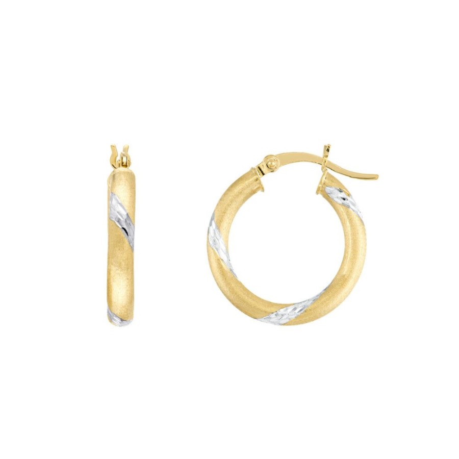 Jewelry Smyth Jewelers | 14K Gold Two Tone Hoops