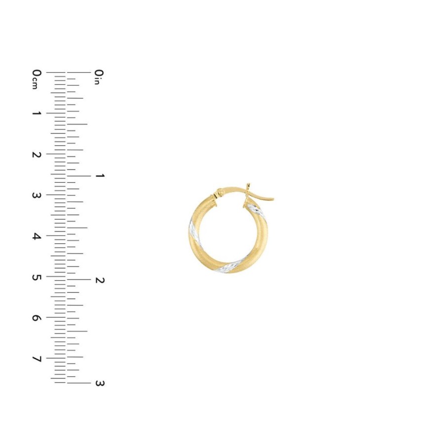 Jewelry Smyth Jewelers | 14K Gold Two Tone Hoops