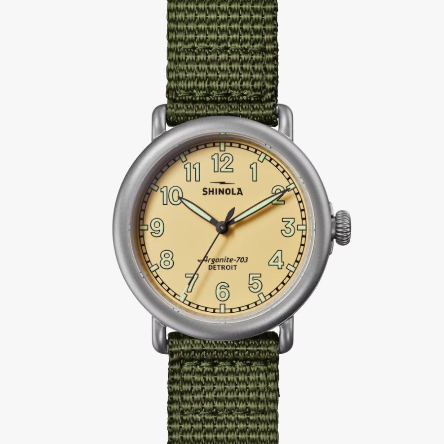 Timepieces Shinola | Shinola The Runwell Field Watch 41Mm Oat/Green