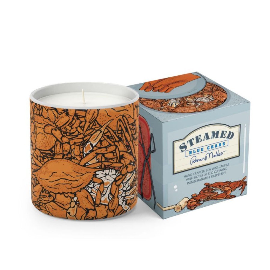 Gifts Annapolis Candle | Annapolis Candle Steamed - Blue Crabs 8Oz Boxed Candle