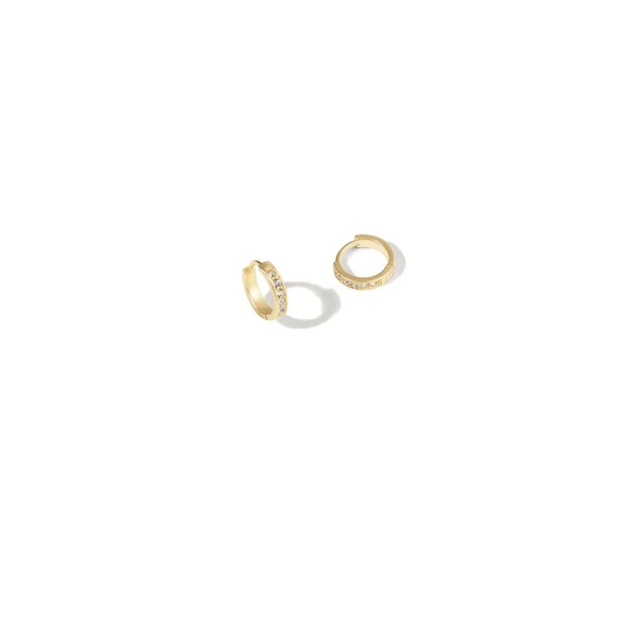 Jewelry Spartina | Spartina Delicate Huggie Hoop Earrings