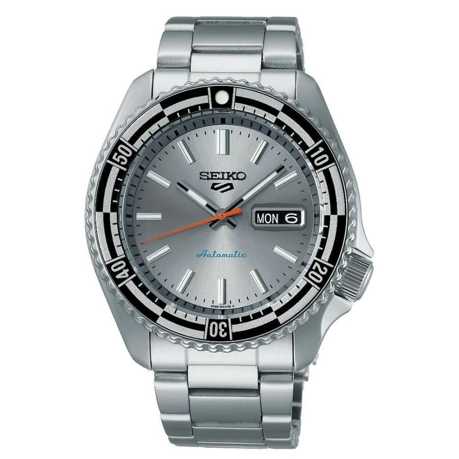 Gifts Seiko | Seiko 5 Sports 42Mm Automatic, Silver Dial Srpk09