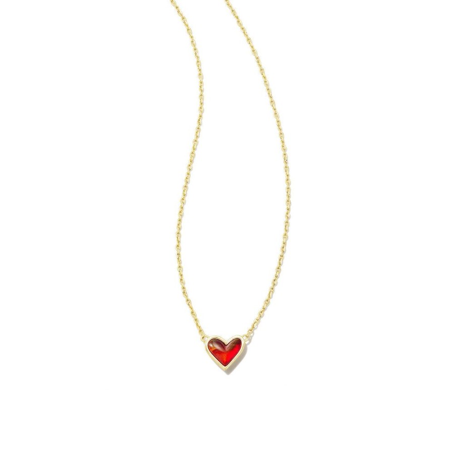 Jewelry Kendra Scott | Kendra Scott Framed Ari Heart Short Pendant Necklace