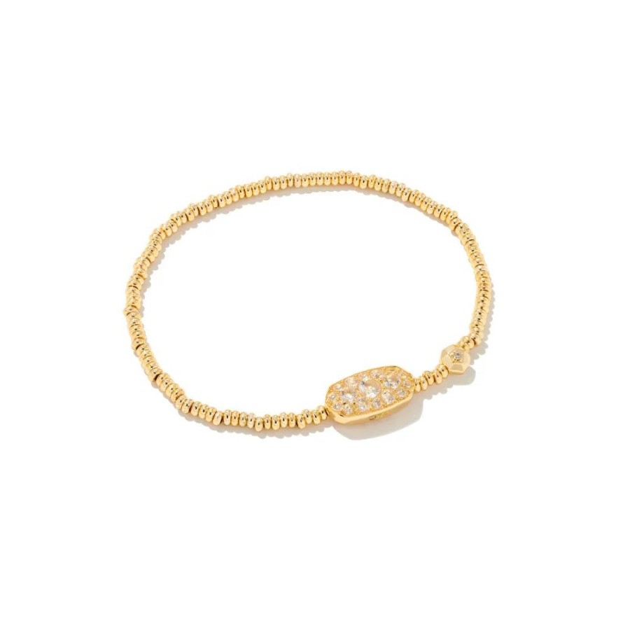 Jewelry Kendra Scott | Kendra Scott Grayson Stretch Bracelet In White Crystal