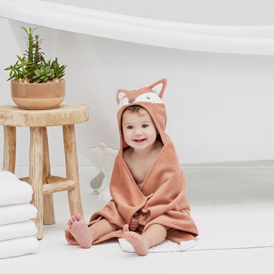 Gifts Elegant Baby | Elegant Baby Bath Wrap Rust Fox