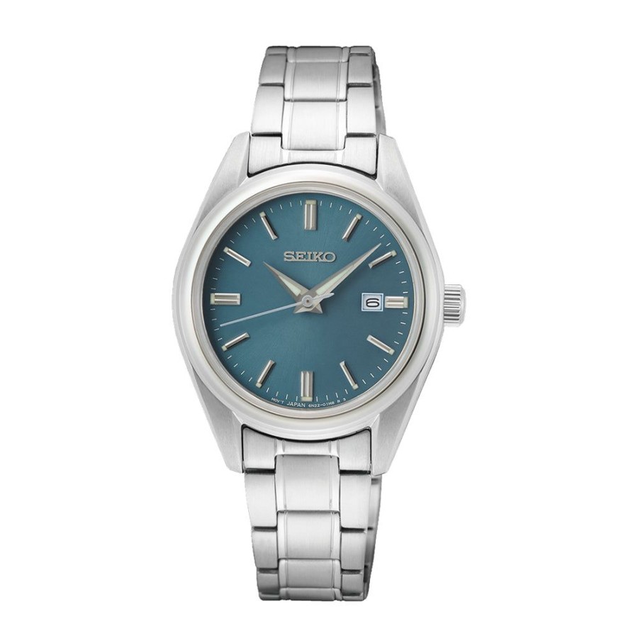 Timepieces Seiko | Seiko Essentials Ladies 29Mm Quartz Stainless Steel Watch