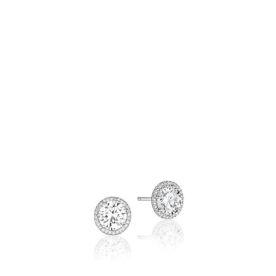 Jewelry Tacori | Tacori Bloom Stud Earrings In 14Kt White Gold