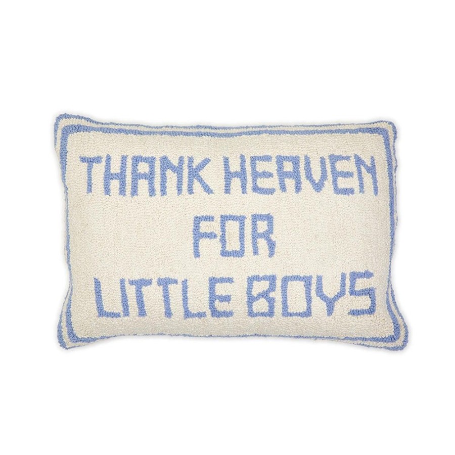 Gifts Two's Company | Two'S Company Thank Heaven Punch Embroidery Decorative Throw Pillow