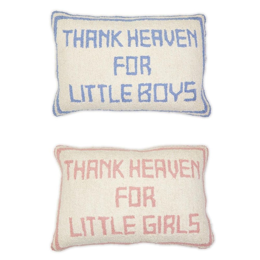 Gifts Two's Company | Two'S Company Thank Heaven Punch Embroidery Decorative Throw Pillow