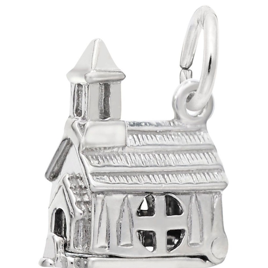 Jewelry Rembrandt | Sterling Silver Opening Church Charm