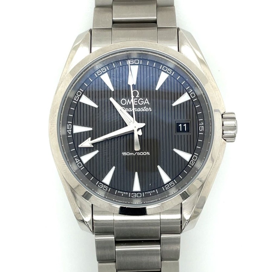 Timepieces Smyth Jewelers | Estate Gents Omega Seamaster Aqua Terra In Stainless Steel