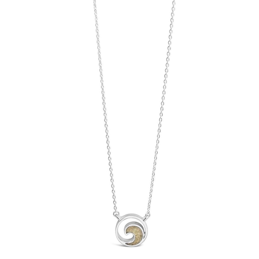 Gifts Dune Jewelry | Dune Jewelry Sterling Silver Delicate Dune Wave Necklace