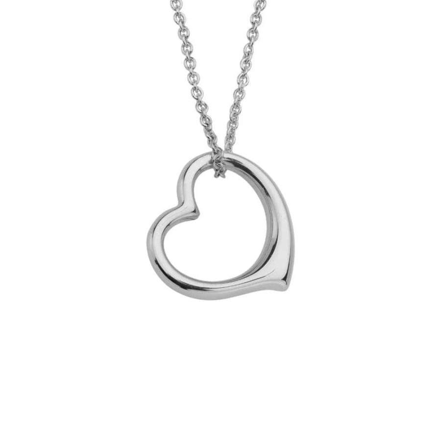 Jewelry Smyth Jewelers | Sterling Silver Floating Open Heart Necklace