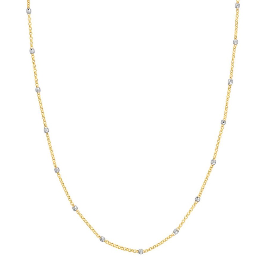 Jewelry Smyth Jewelers | 14K Two-Tone Disco Bead Chain Necklace