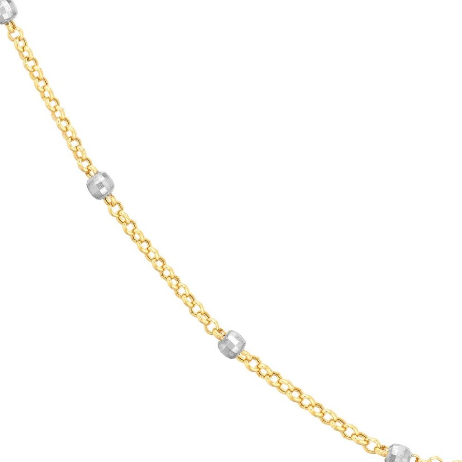 Jewelry Smyth Jewelers | 14K Two-Tone Disco Bead Chain Necklace