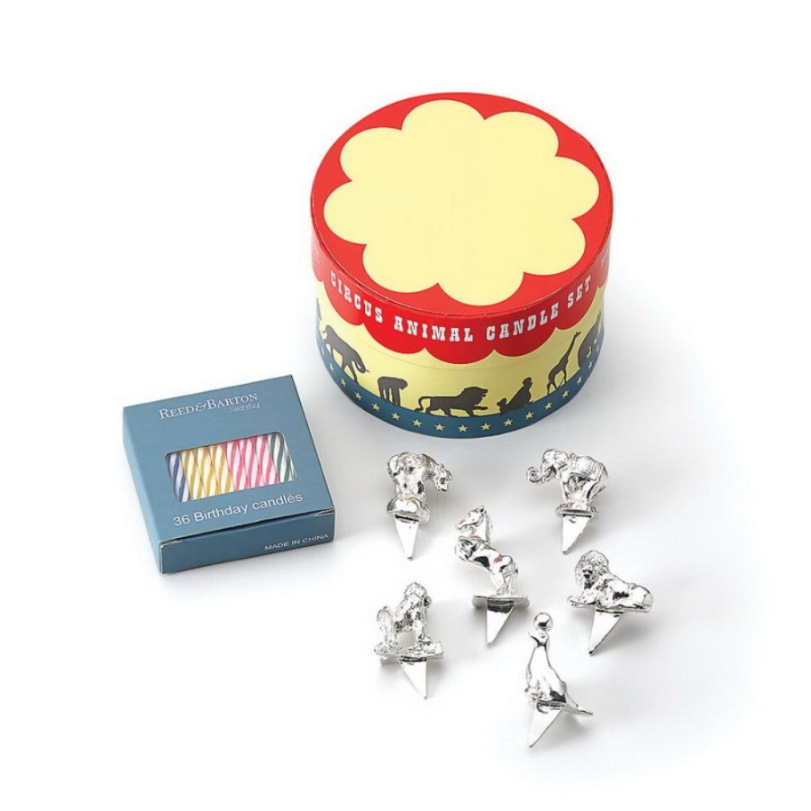 Gifts Reed u0026 Barton | Reed & Barton Let'S Celebrate 6-Piece Circus Animals Candle Set