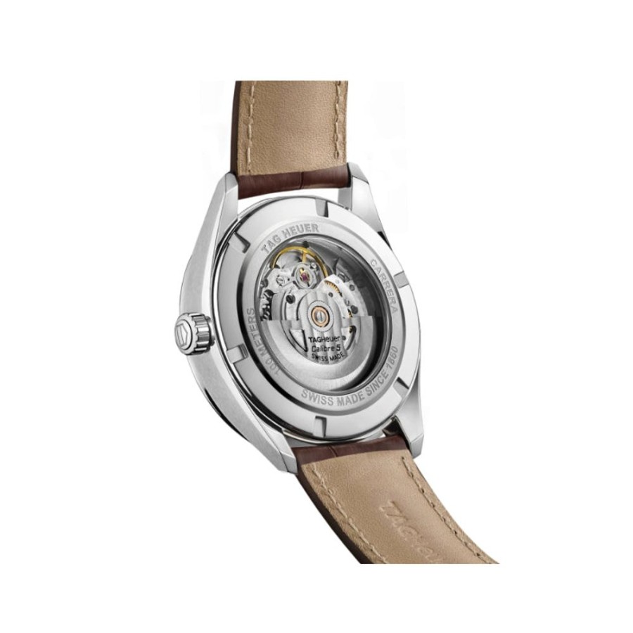 Timepieces TAG Heuer | Tag Heuer Carrera 41Mm Day/Date Automatic - Grey/Brown