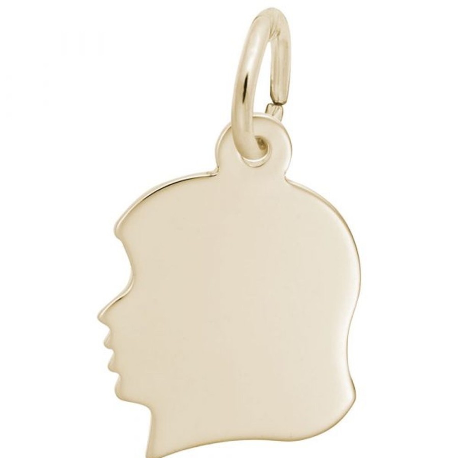 Jewelry Rembrandt | Girl'S Head Charm