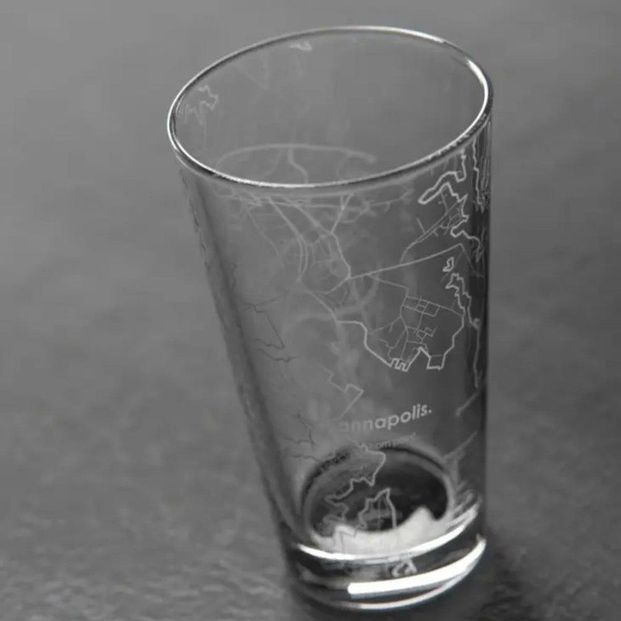 Gifts Well Told | Well Told Annapolis Md Map Pint Glass