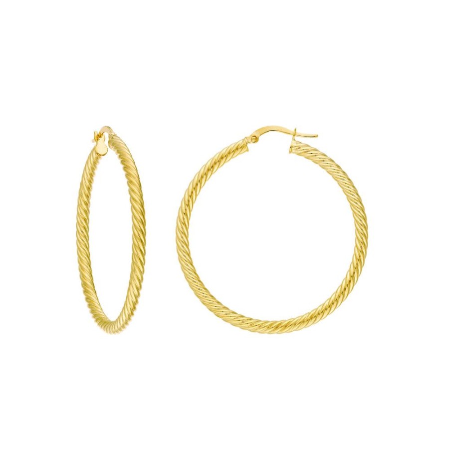 Jewelry Smyth Jewelers | 14K Twisted Rope Hoop Earrings