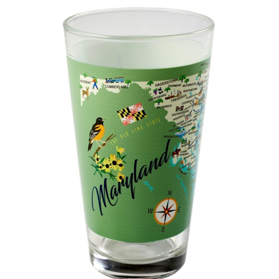 Gifts Galleyware | Galleyware Maryland 16-Oz. Pint Glass