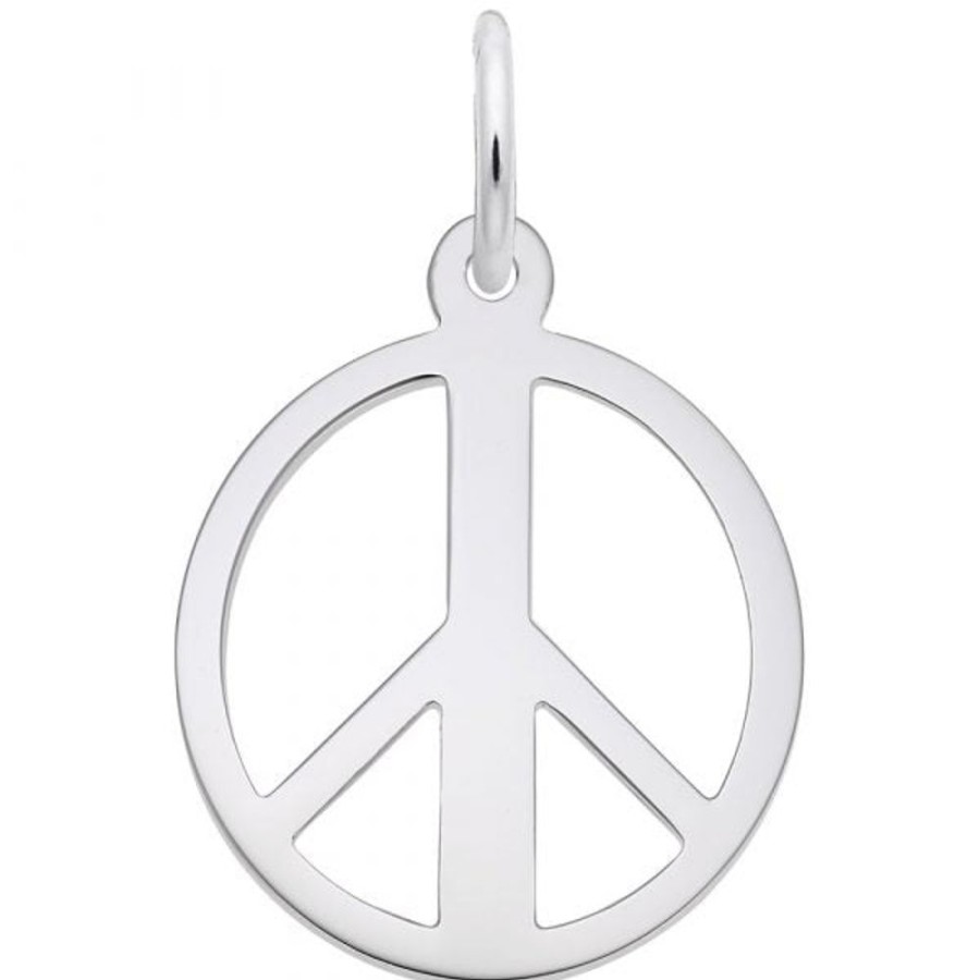 Jewelry Rembrandt | Sterling Silver Peace Symbol Charm