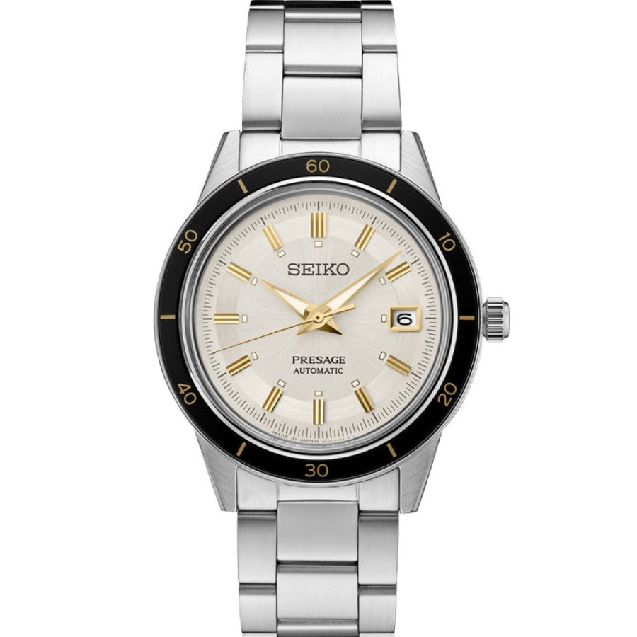 Gifts Seiko | Seiko Presage Style '60S Collection White Dial Stainless Automatic