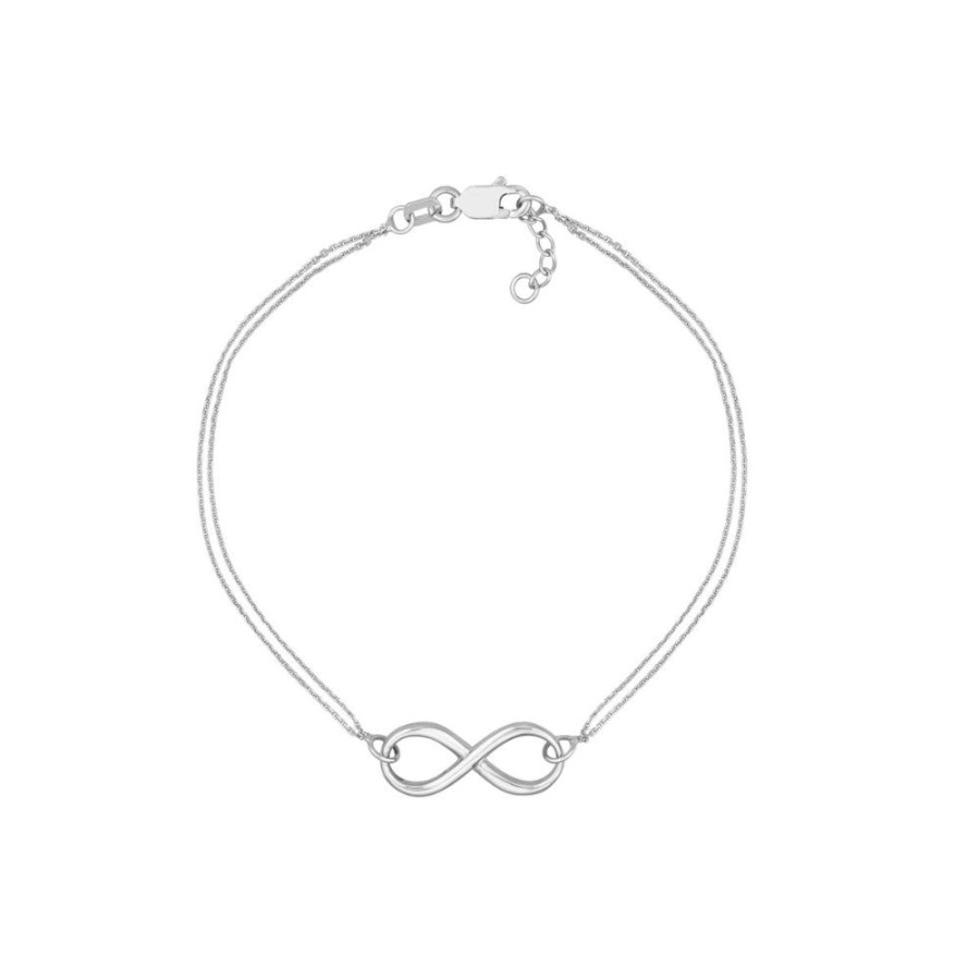 Jewelry Smyth Jewelers | Sterling Silver Infinity Symbol Bracelet, 7.5"