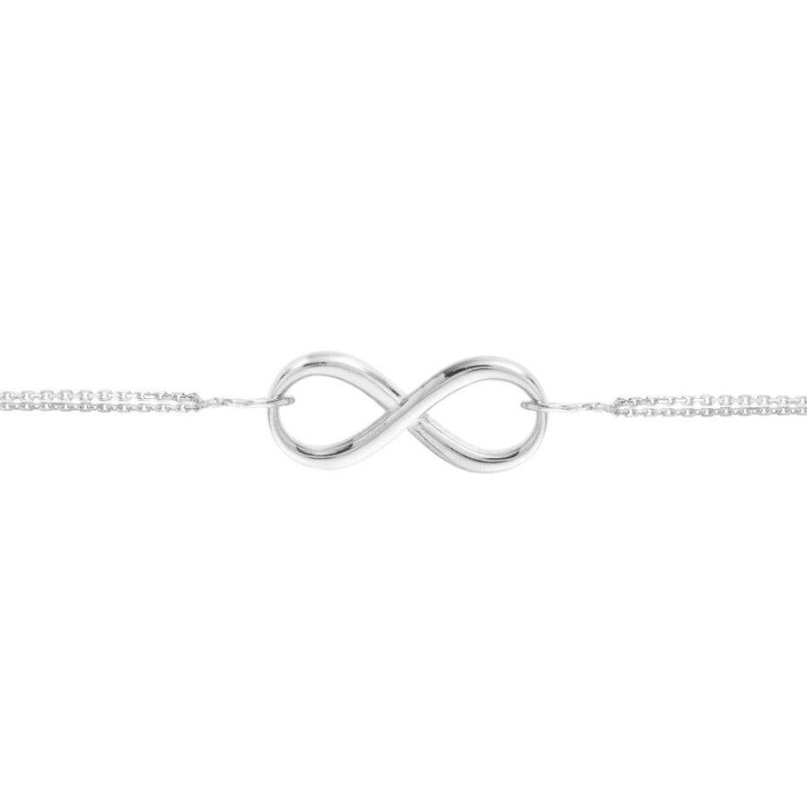 Jewelry Smyth Jewelers | Sterling Silver Infinity Symbol Bracelet, 7.5"