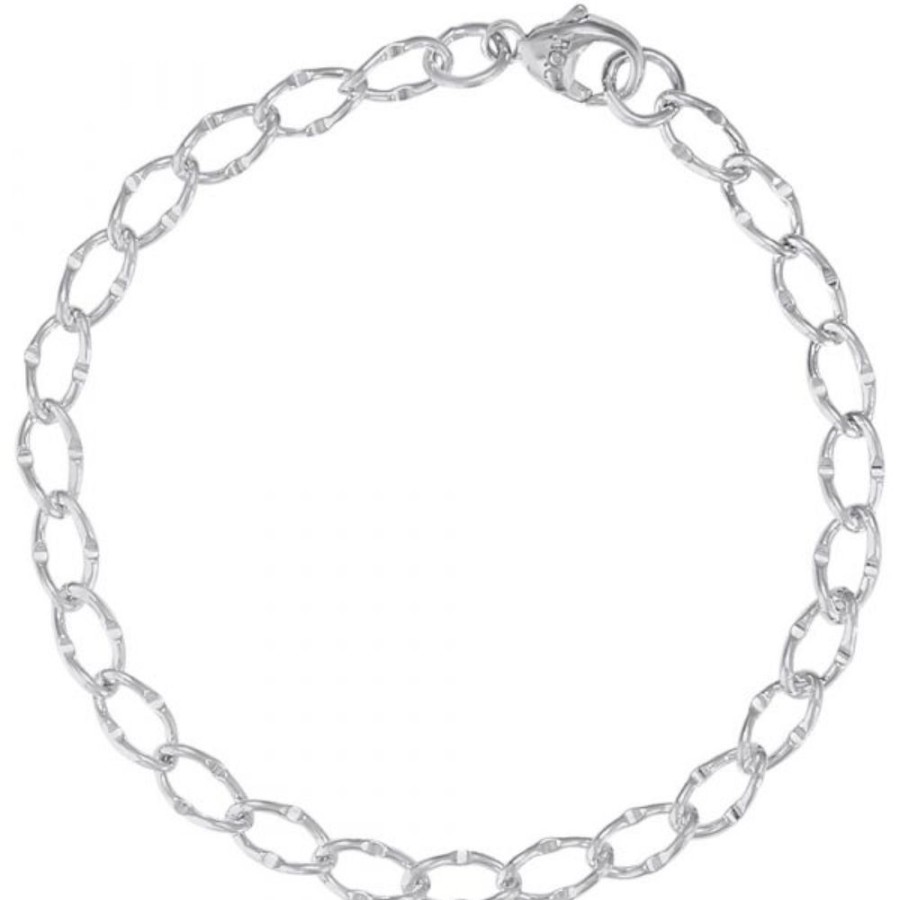 Jewelry Rembrandt | Sterling Silver Link Classic Charm Bracelet