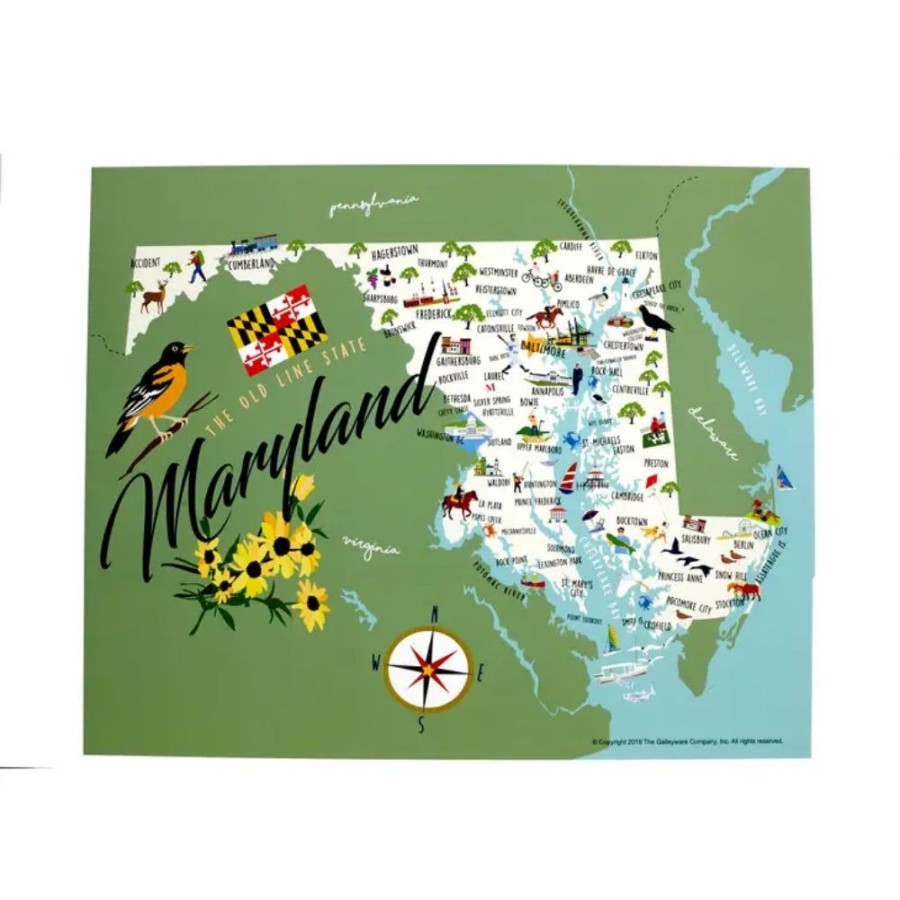 Gifts Galleyware | Galleyware Maryland Decal