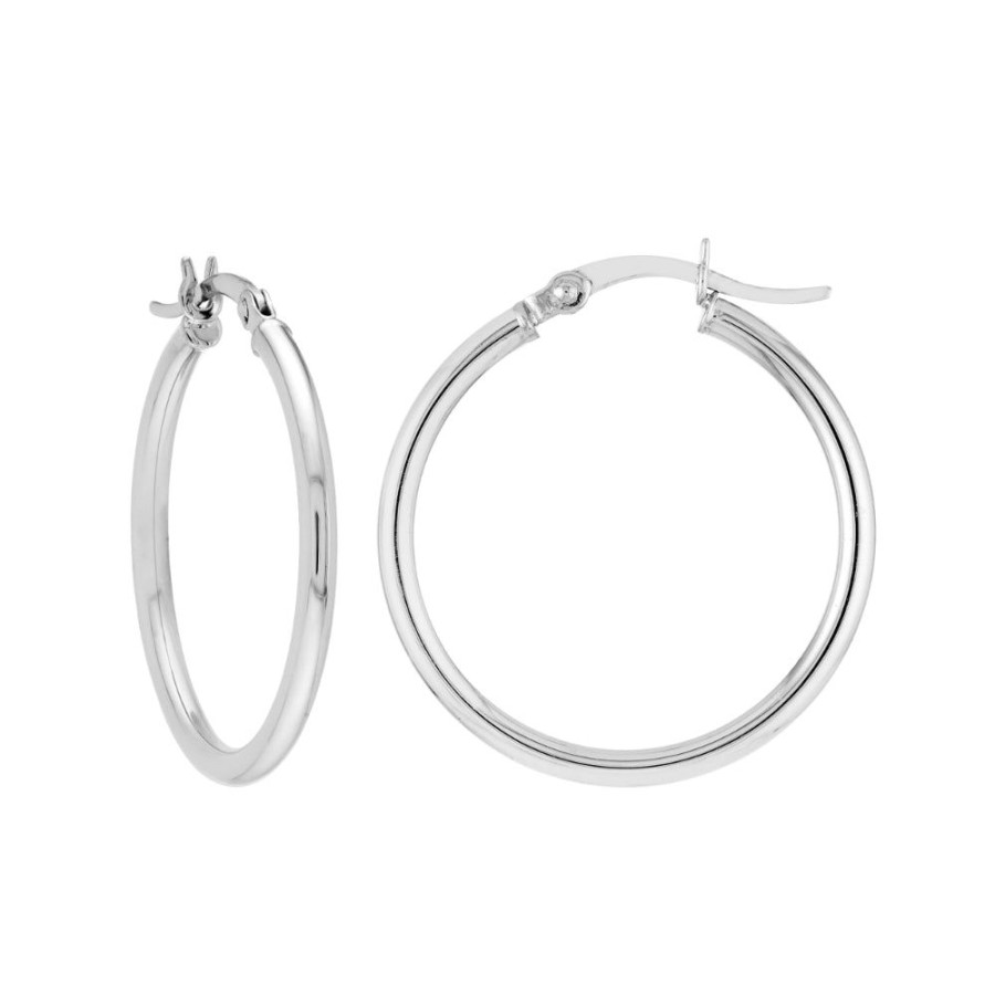 Jewelry Smyth Jewelers | Sterling Silver Polished Hoop Earrings