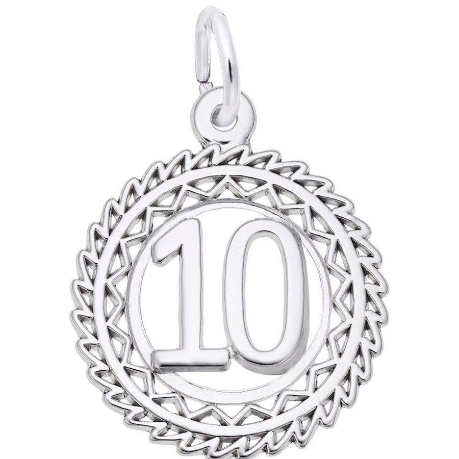 Jewelry Rembrandt | Sterling Silver #10 Round Charm