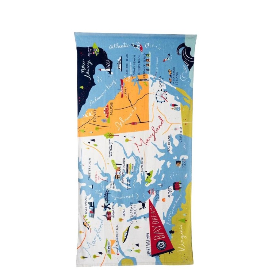 Gifts Spartina | Spartina Bay Dreams Beach Towel