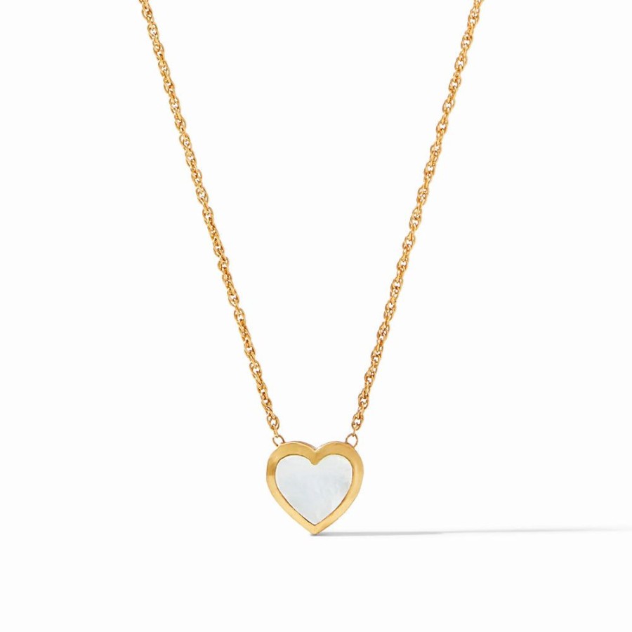 Jewelry Julie Vos | Julie Vos Heart Solitaire Necklace