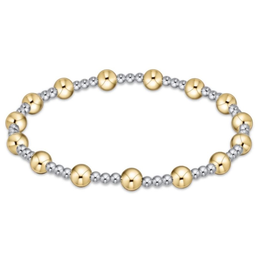 Jewelry enewton | Enewton Extends Classic Sincerity Pattern Bead Bracelet - Mixed Metal