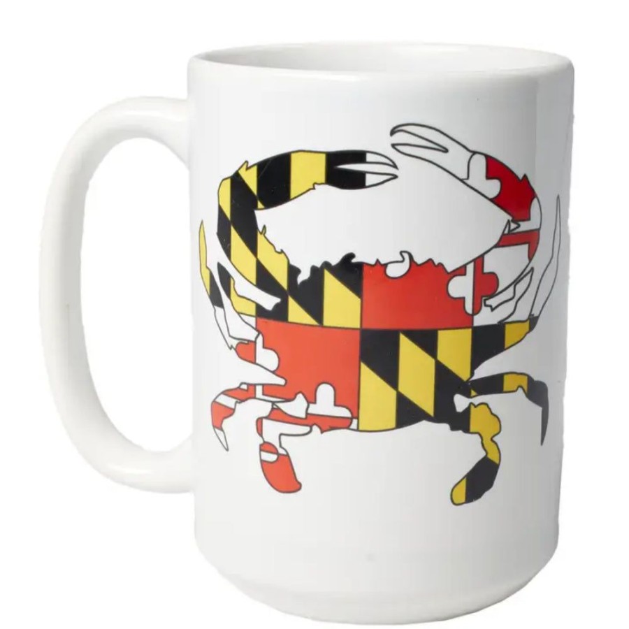 Gifts Galleyware | Galleyware Maryland Crab 15Oz. Ceramic Mug