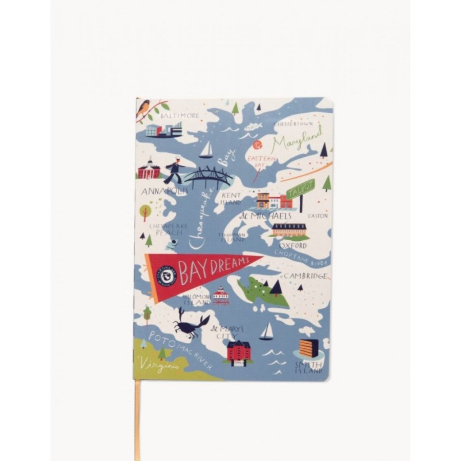 Gifts Spartina | Spartina Ruled Notebook Bay Dreams 5X7