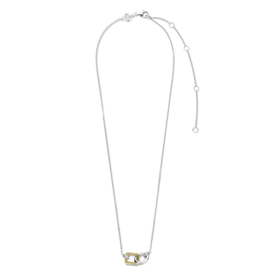 Jewelry TI SENTO - Milano | Ti Sento Two-Tone Gold-Plated Link Necklace