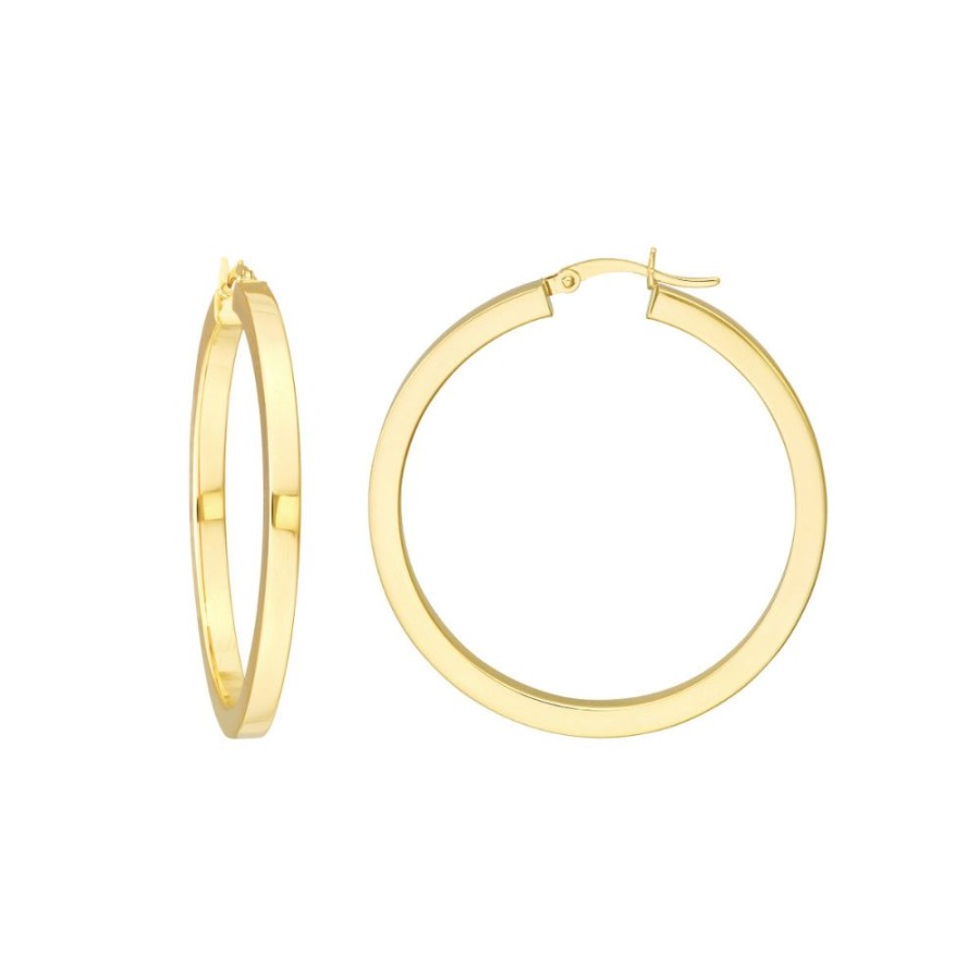 Jewelry Smyth Jewelers | 14K Gold Square Tube Hoop Earrings