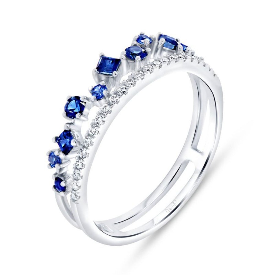 Jewelry Uneek | Uneek 14K Sapphire & Diamond Fashion Ring