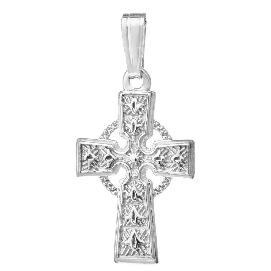 Jewelry Smyth Jewelers | Children'S Silver Celtic Cross Pendant Necklace