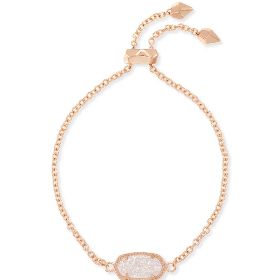 Jewelry Kendra Scott | Kendra Scott Elaina Adjustable Chain Bracelet In Iridescent Drusy