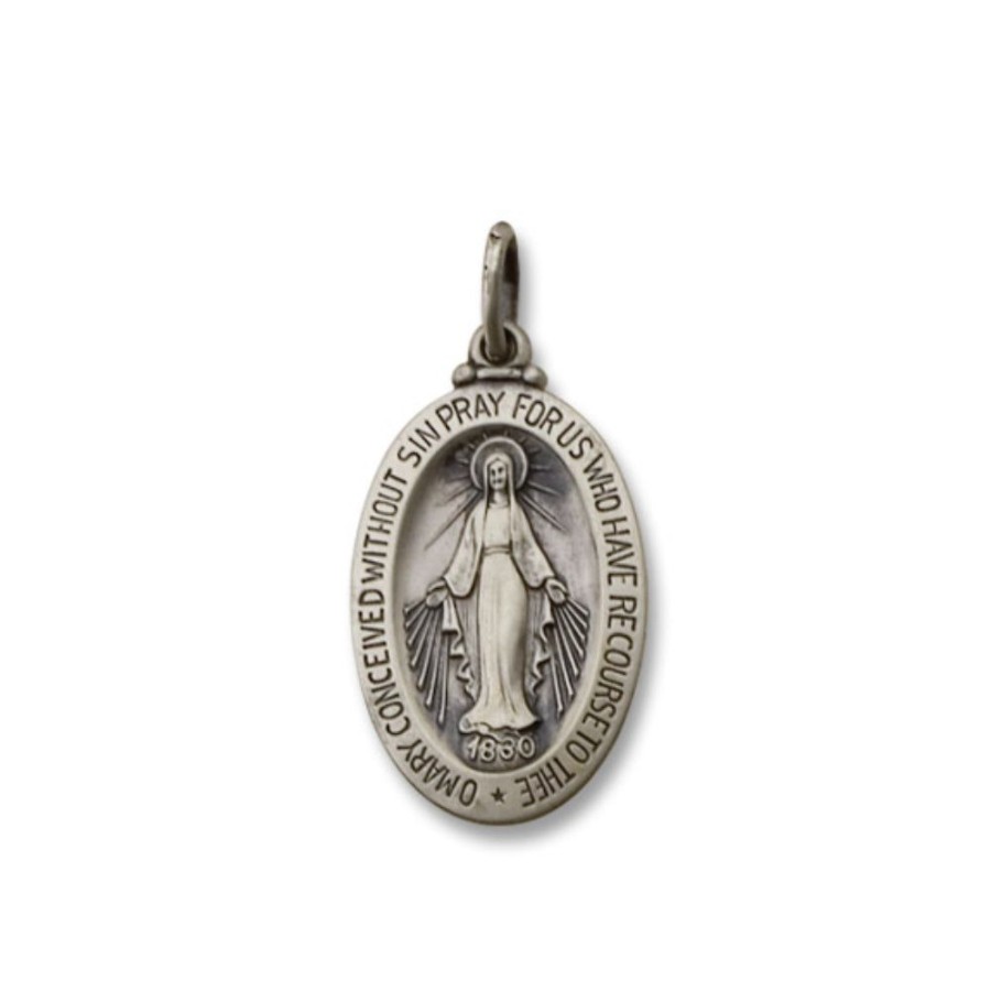 Jewelry Smyth Jewelers | Sterling Silver Antiqued Miraculous Medal