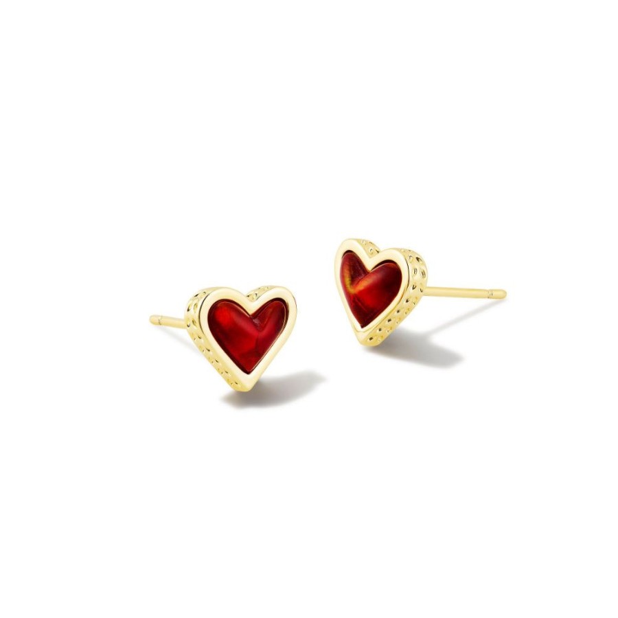 Jewelry Kendra Scott | Kendra Scott Framed Ari Heart Stud Earrings