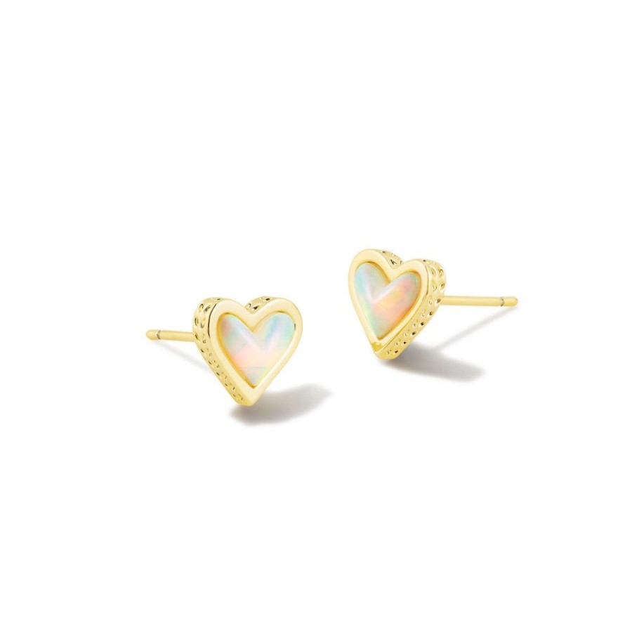 Jewelry Kendra Scott | Kendra Scott Framed Ari Heart Stud Earrings