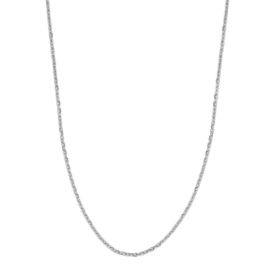 Jewelry Smyth Jewelers | Sterling Silver Diamond-Cut Cable Chain, 18"